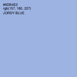 #9DB4E3 - Jordy Blue Color Image